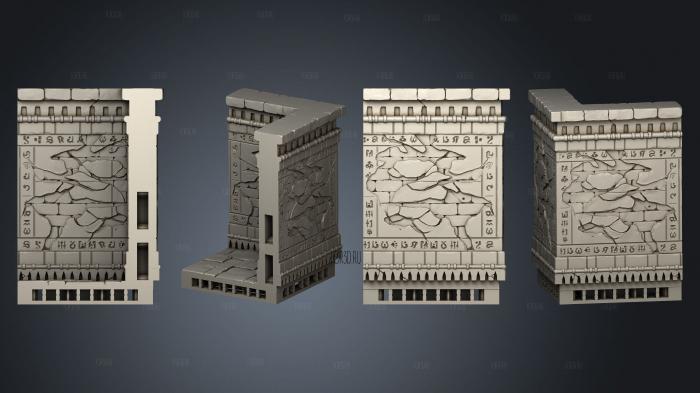 Echoes of Life Corner Wall stl model for CNC