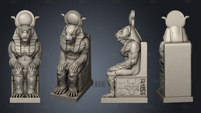 seated statue 04 stl model for CNC