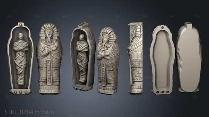 the war wizard Pharaohs Curse Sarcophagus Mummy stl model for CNC