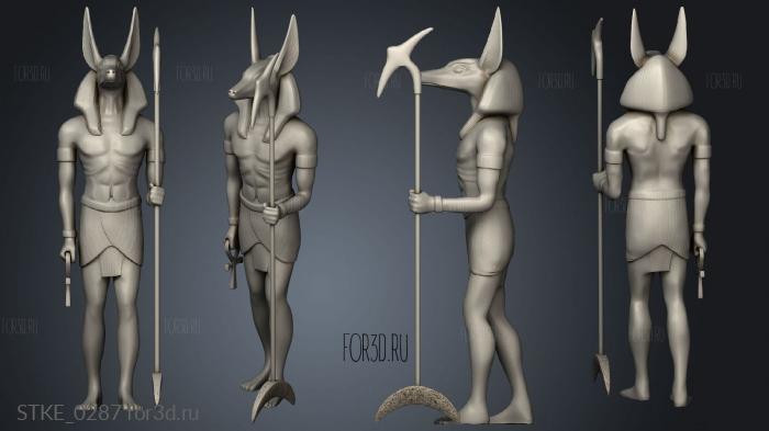 Anubis stl model for CNC