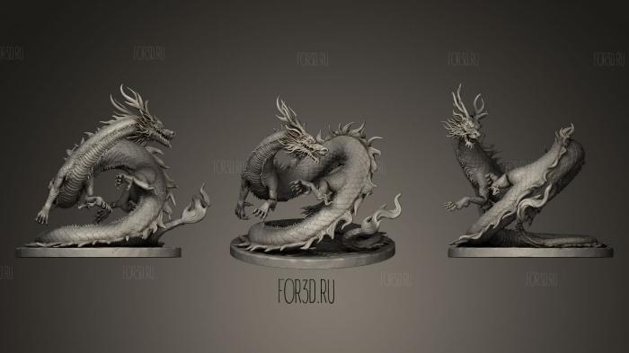 Азиатская скульптура Дракона 3d stl модель для ЧПУ