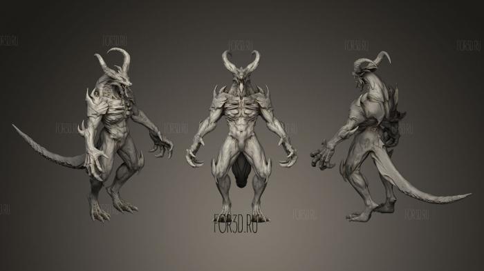 Концептуальная скульптура Демона Асуры 2 3d stl модель для ЧПУ