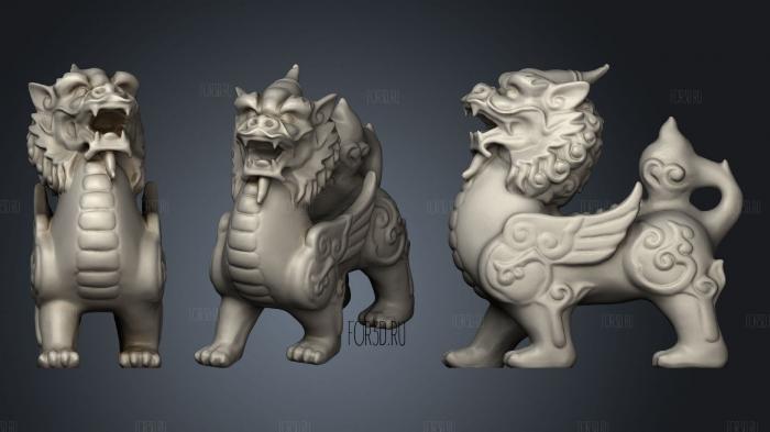 Chinese dragon 5 stl model for CNC