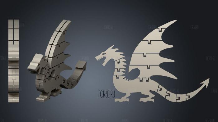 Dragon articulado con dos alas