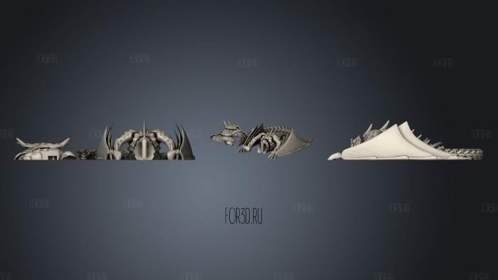 Flexi Articulated Biting Dragon 3d stl модель для ЧПУ