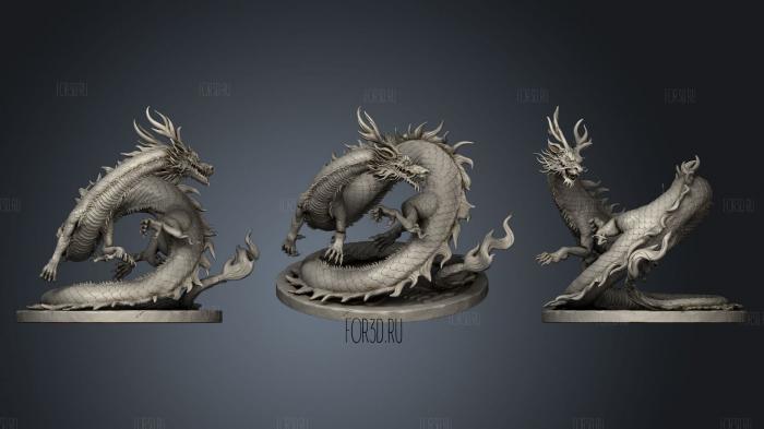 Asian Dragon Sculpt stl model for CNC