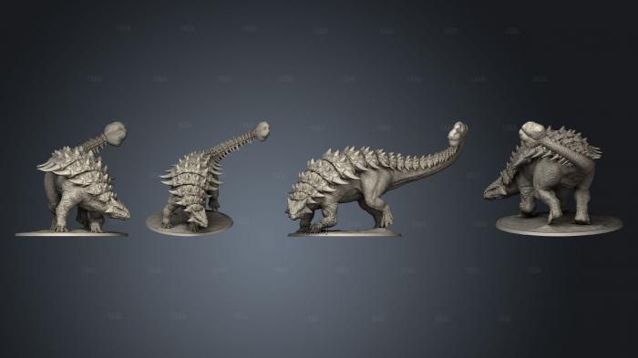 Ankylosaurus Attack 3d stl модель для ЧПУ