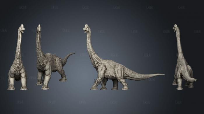 Brachiosaurus Pose 2 stl model for CNC