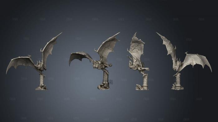 Flying Terrors 23 stl model for CNC