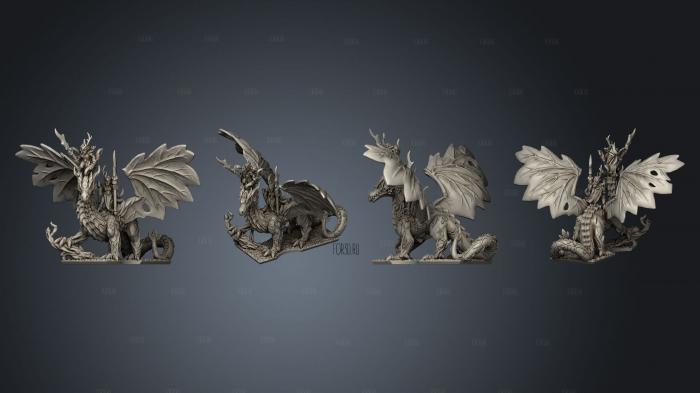 forest dragon sisters stl model for CNC