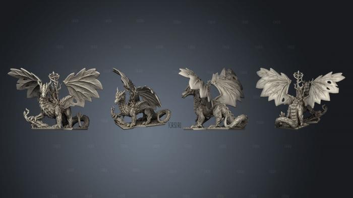 forest dragon sorcerer 3d stl модель для ЧПУ