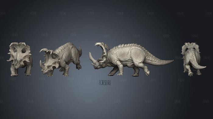 Sinoceratops Alone Full stl model for CNC