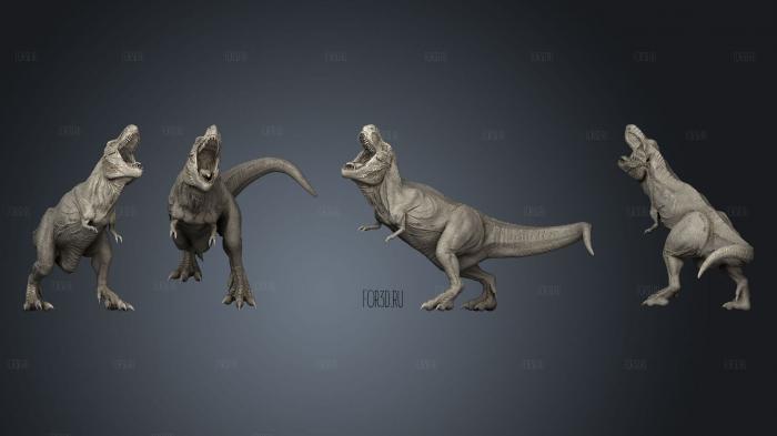 Ревущий Тираннозавр 2 3d stl модель для ЧПУ