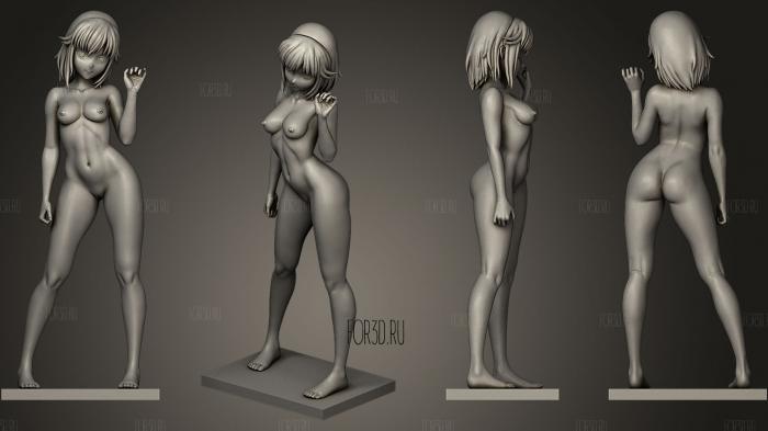 Anime Sexy Girl STL For 3D stl model for CNC