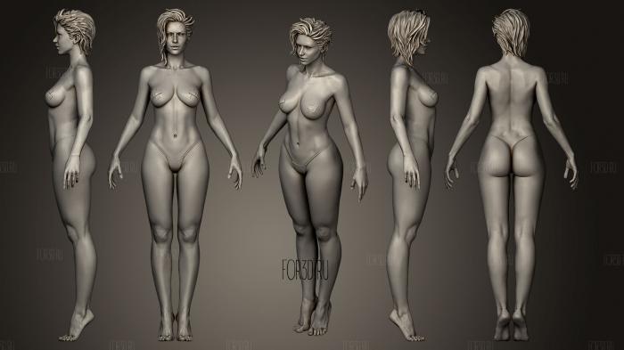 Female and male anatomy figures 1 3d stl модель для ЧПУ