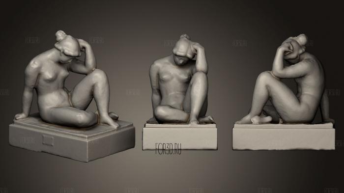 Mediterranean Woman Sculpture stl model for CNC