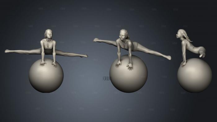 Acrobat on a ball 1snapshot1 stl model for CNC