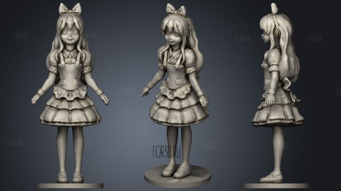 Alice (From Alice s Adventures In Wonderland And Through The Looking Glass) stl model for CNC