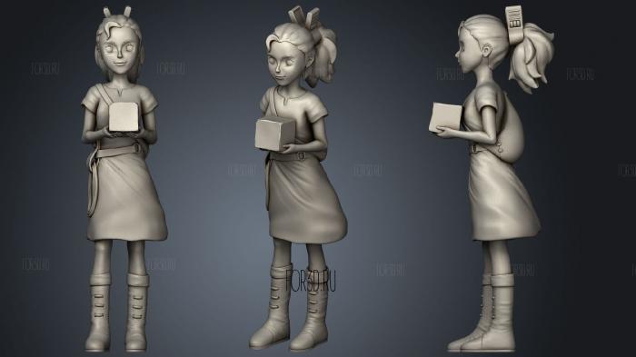 Arrietty stl model for CNC