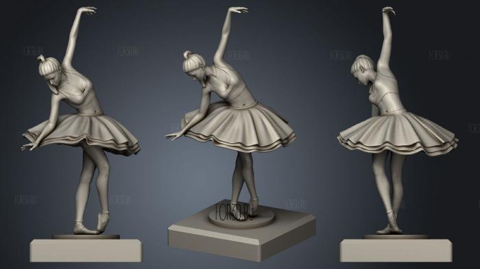 Ballerina 2 3d stl модель для ЧПУ