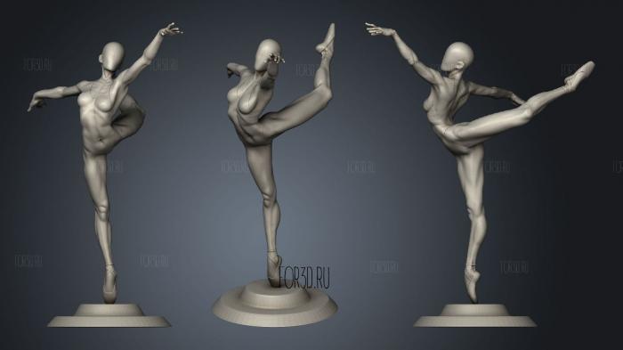 Ballerina 3d stl модель для ЧПУ