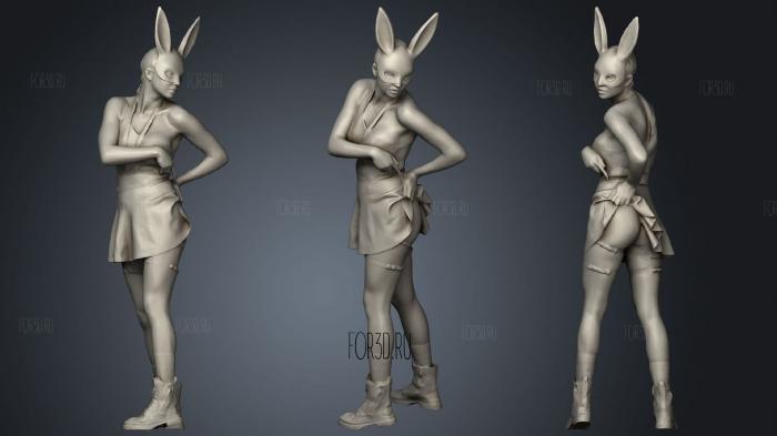 Bunny Robber stl model for CNC
