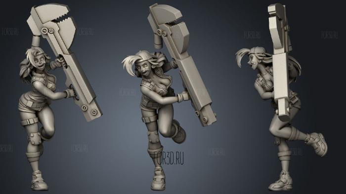 Cerci Pit Crew Girl 3d stl модель для ЧПУ