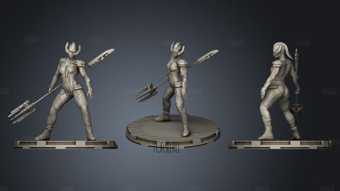 CFD Proxima Midnight stl model for CNC