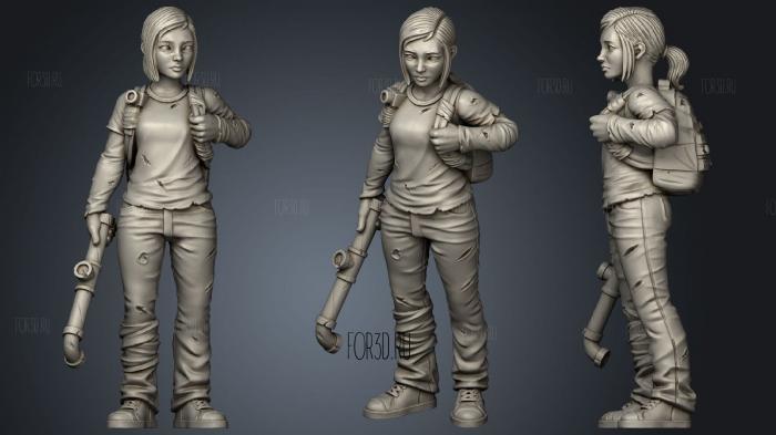 Daughter From Wasteland stl model for CNC