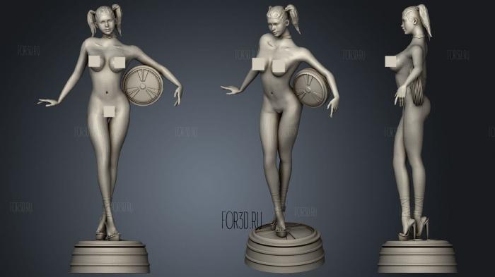 Duke nukem forever casino girl statue stl model for CNC