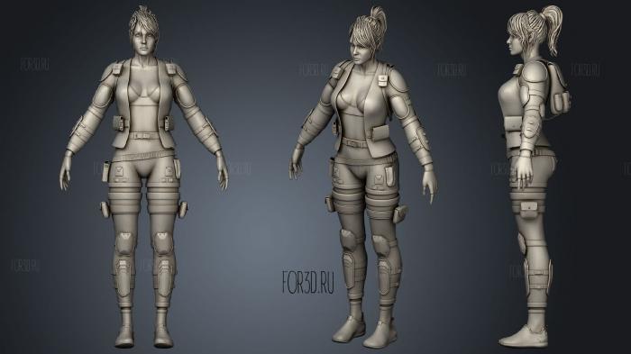Female Armor Suit 3d stl модель для ЧПУ