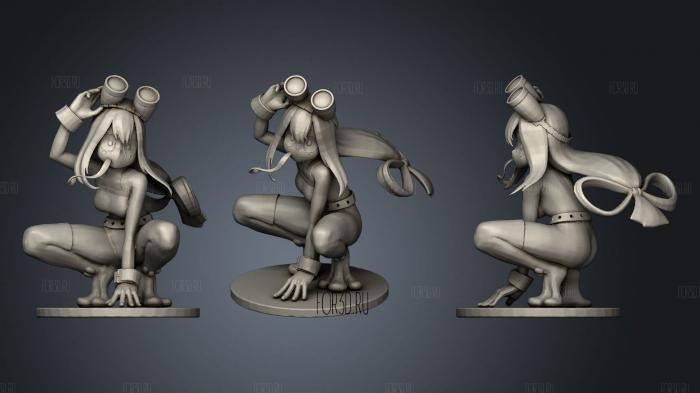 Froppy Tsuyu Asui from My Hero Academia stl model for CNC