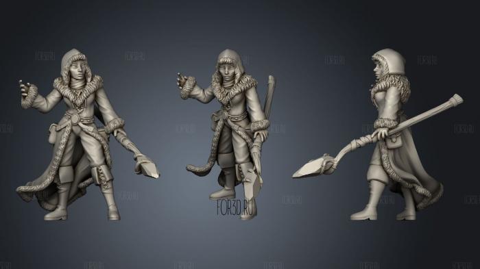 Frost mage stl model for CNC
