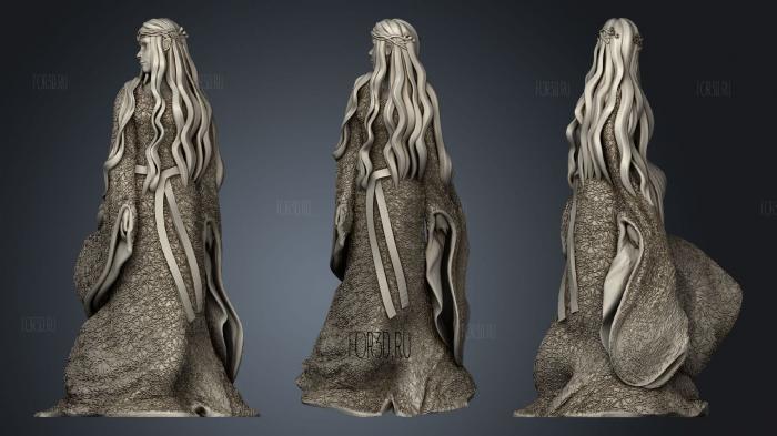 Galadriel Lord Of the Ring stl model for CNC
