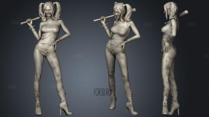 Harley quinn margot robbie stl model for CNC