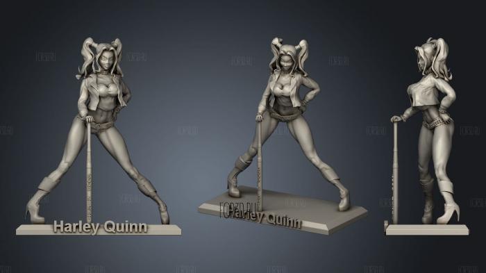 Harley Quinn stl model for CNC