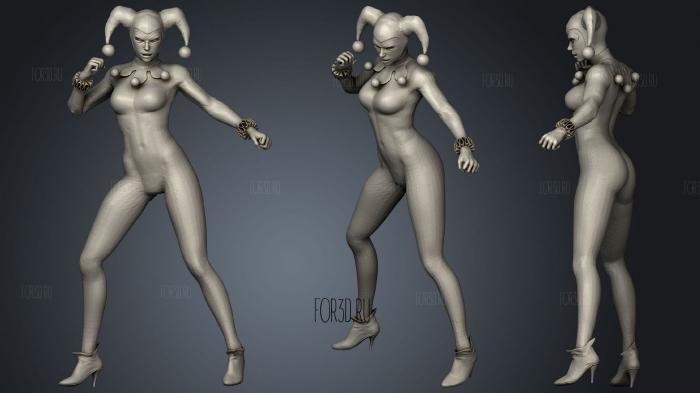 Harley quinn stl model for CNC