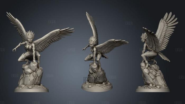 Harpy stl model for CNC