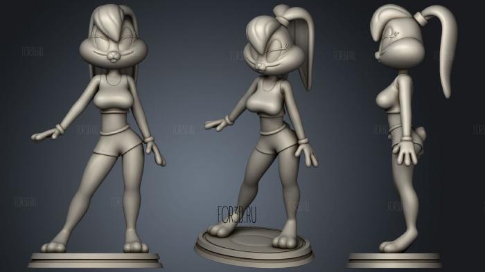 Lola Bunny Looney Tunes stl model for CNC