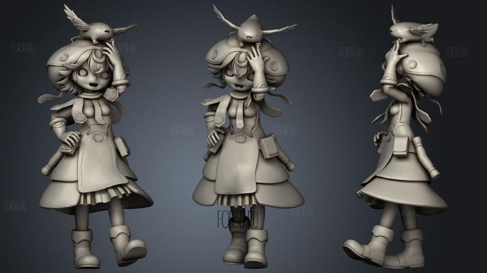 Made in Abyss Prushka and Meinya stl model for CNC