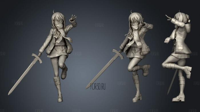 Mysterious Heroine X Alter stl model for CNC