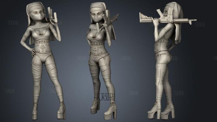 Nun Empire Figures stl model for CNC