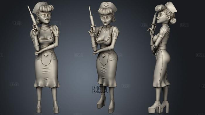 Nurse Empire Figures stl model for CNC