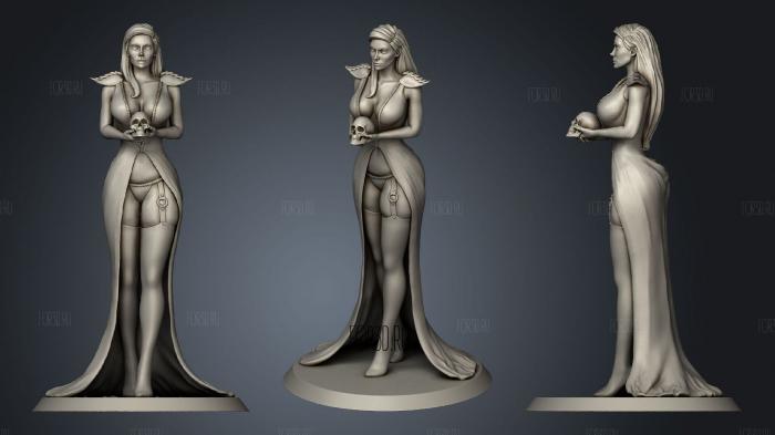 Ophelia Miniature fixed stl model for CNC