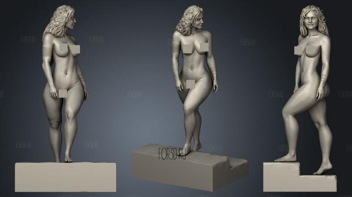Real woman stl model for CNC
