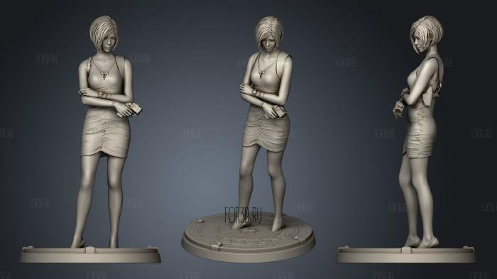 Resident Evil Ada Wong stl model for CNC
