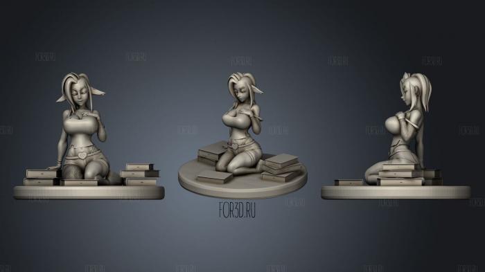 Sexy female goblin 3d stl модель для ЧПУ