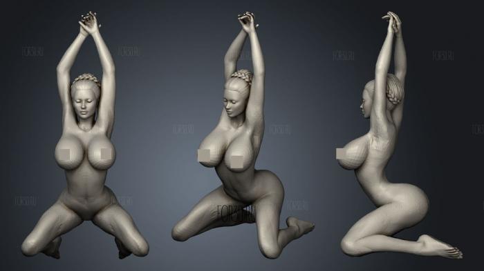 Sexy woman stl model for CNC