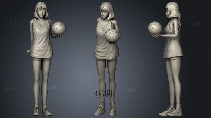 Slam Dunk Haruko Akagi stl model for CNC