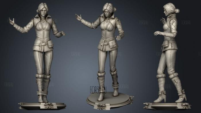 Triss Merigold The Witcher stl model for CNC
